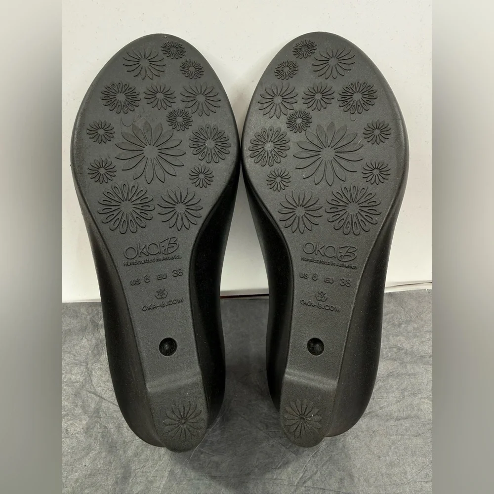 EUC Oka-B Black Jessica Wedges - Picture 10 of 12